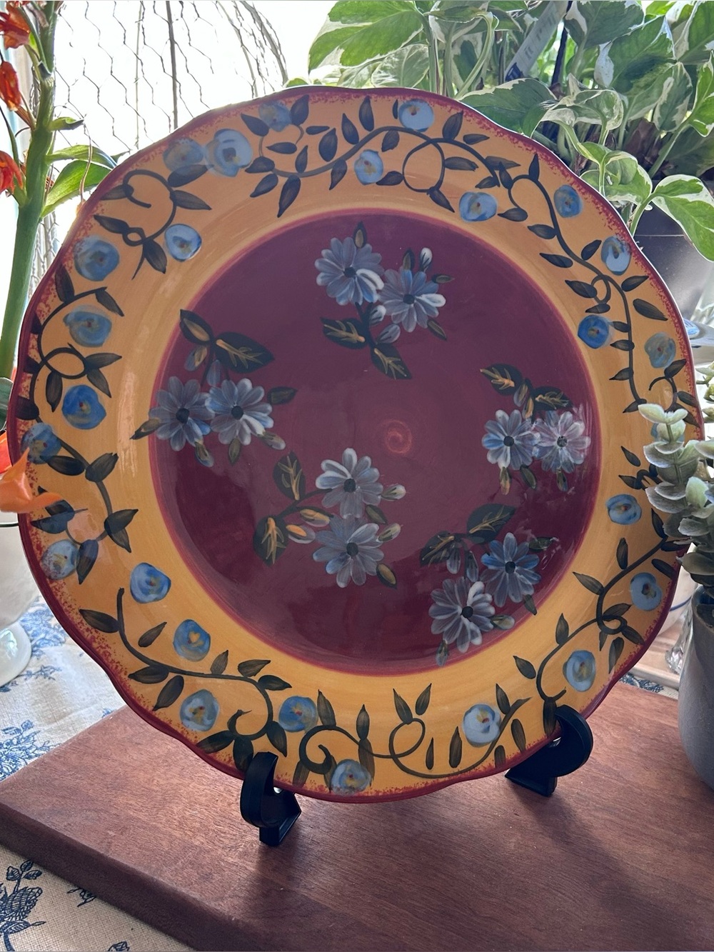 🟠 CERTIFIED INTERNATIONAL • Provence “California Garden” Dinner Plate (11”)